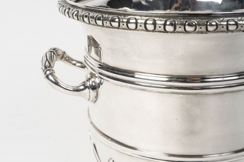 19th century - Puiforcat – late 19th century  Solid silver cooler