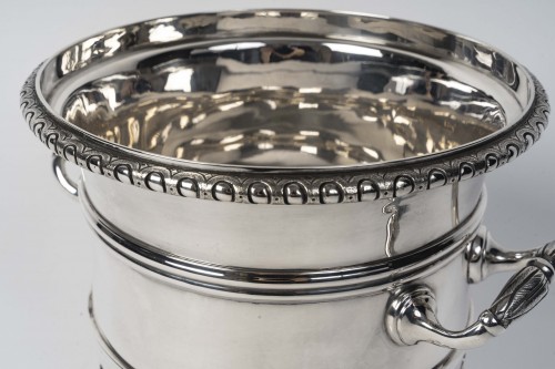 Napoléon III - Puiforcat – late 19th century  Solid silver cooler