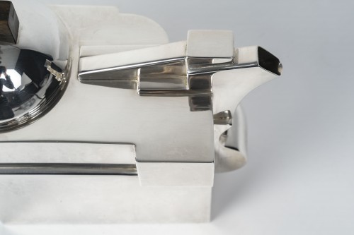 silverware & tableware  - Cleto Munari &quot;R&amp;A&quot; Solid silver jug, Italy, 1993