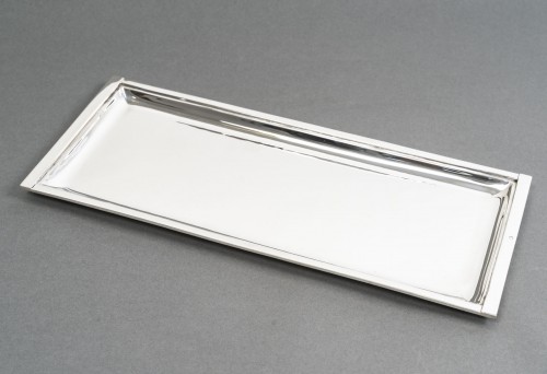 Savary – Rectangular silver dish circa 1930 - silverware & tableware Style Art Déco