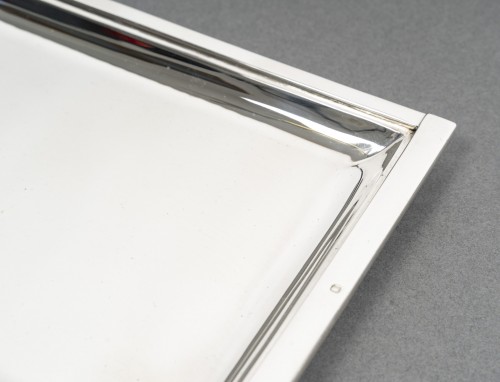 silverware & tableware  - Savary – Rectangular silver dish circa 1930