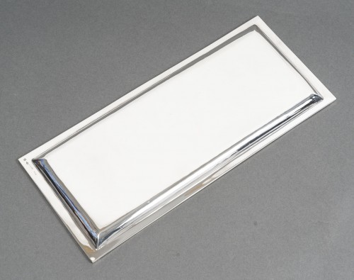 Art Déco - Savary – Rectangular silver dish circa 1930