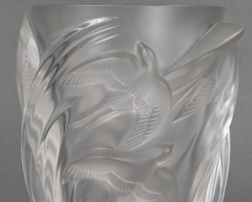 Lalique - Vase Martinets - Verrerie, Cristallerie Style 