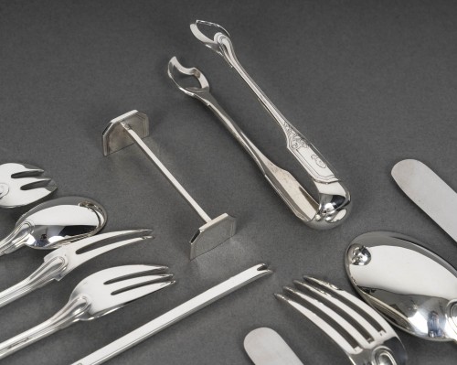 XXe siècle - jean tetard - menagere en argent massif199 pieces - epoque 1930