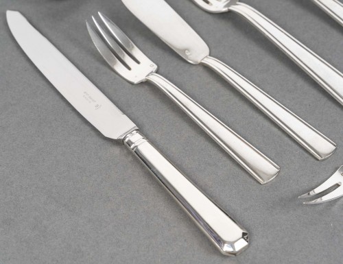 20th century - bloch eschwege - sterling silver cutlery set  266 pieces, 1930s period
