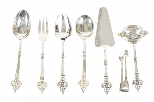 Cardeilhac – Set of Renaissance Sterling Silver Serving Pieces – XXth Centu