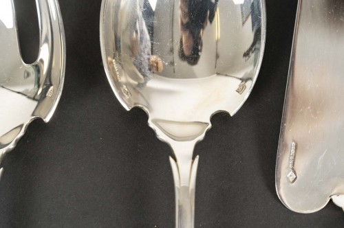 Antiquités - Cardeilhac – Set of Renaissance Sterling Silver Serving Pieces – XXth Centu