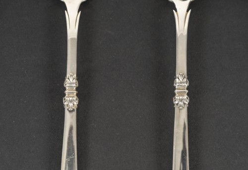 Antiquités - Cardeilhac – Set of Renaissance Sterling Silver Serving Pieces – XXth Centu