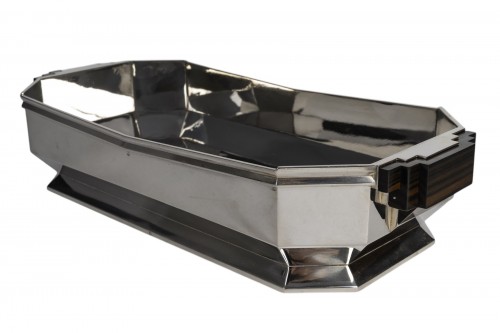 Tetard – art deco period solid silver planter