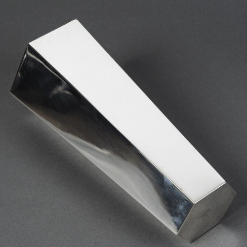20th century - Tiffany &amp; Co - 20th Century Modernist Silver Vase with Canted Corners