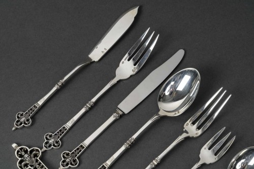 Cardeilhac - 150-piece silver cutlery set &quot;renaissance&quot; model, 20th century - 