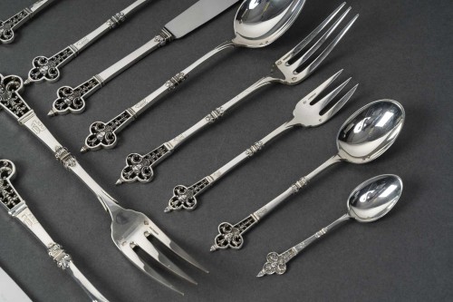 Cardeilhac - 150-piece silver cutlery set &quot;renaissance&quot; model, 20th century - Renaissance