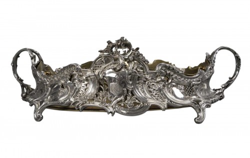 Sterling Silver Rococo Planter, Napoleon III Period