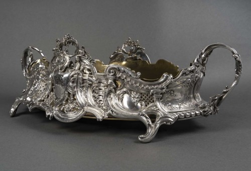 Antiquités - Sterling Silver Rococo Planter, Napoleon III Period