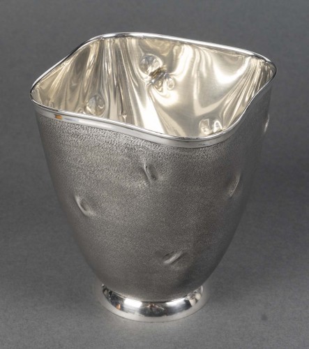 Silver vase, Italy, Alessandria, CESA SC, circa 1970 - 