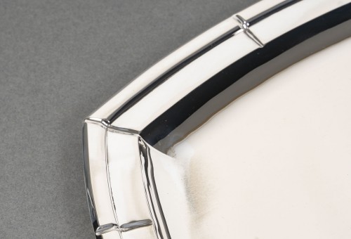 Albert Charlent - Art Deco Tray in Solid Silver - Belgium circa 1930 - 