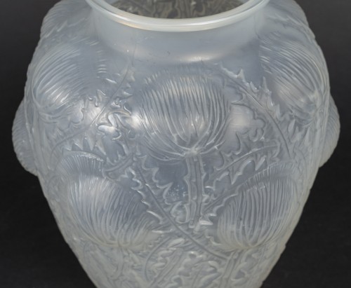 1926  René Lalique -  Vase Domrémy - Verrerie, Cristallerie Style Art nouveau