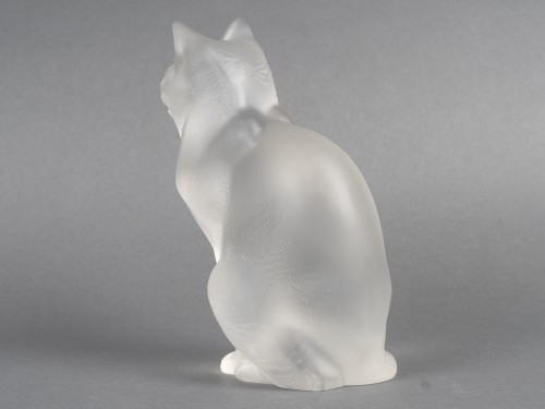 Lalique - Seated Cat in Century Crystal signed Lalique France - 