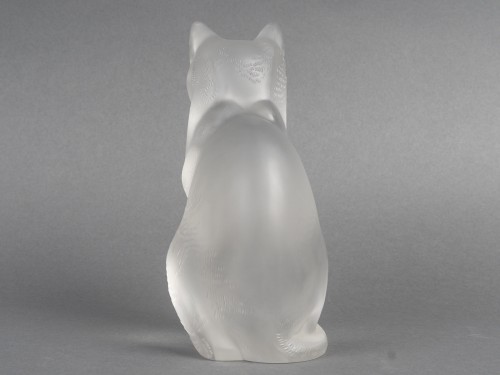  - Lalique - Seated Cat in Century Crystal signed Lalique France
