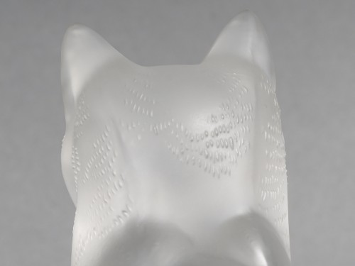 Antiquités - Lalique - Seated Cat in Century Crystal signed Lalique France