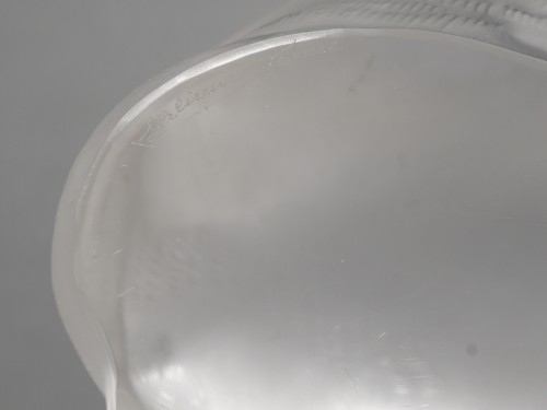 Antiquités - Lalique - Reclining Cat in Crystal Signed Lalique France