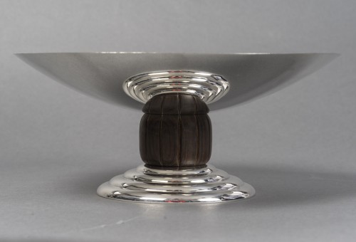 Jean Puiforcat - Centre de table en argent massif d'époque Art Déco vers 1930 - Argenterie et Arts de la table Style Art Déco