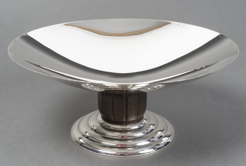 Argenterie et Arts de la table  - Jean Puiforcat - Centre de table en argent massif d'époque Art Déco vers 1930