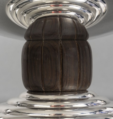 XXe siècle - Jean Puiforcat - Centre de table en argent massif d'époque Art Déco vers 1930