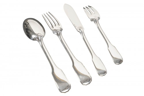 Jean tetard menagere en argent massif 198 pieces epoque 1930
