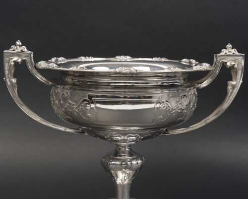 silverware & tableware  - Gustave ODIOT – 19th Century Neoclassical Solid Silver Centerpiece