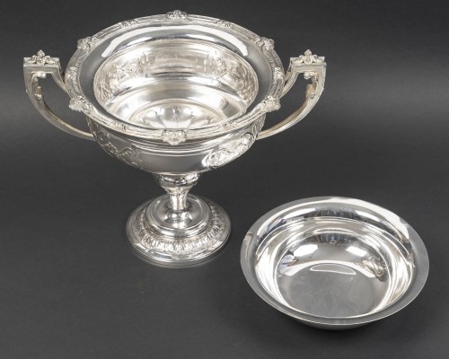Gustave ODIOT – 19th Century Neoclassical Solid Silver Centerpiece - Napoléon III