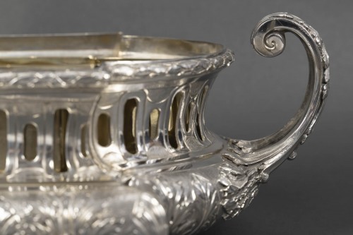 Merite- Rectangular solid silver planter XIXe - 