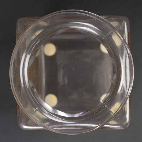 Art nouveau - Lalique - &quot;Myrrhis&quot; Square Vase, 1926