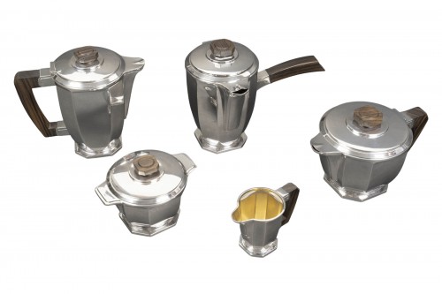 Ernest Prost, Solid Silver Tea, Coffee and Chocolate Set circa  1930