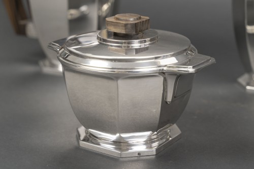 Ernest Prost, Solid Silver Tea, Coffee and Chocolate Set circa  1930 - Art Déco