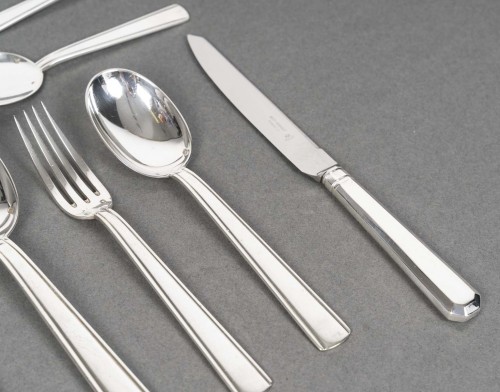 Bloch-Eschwege - 78-piece Art Deco silver flatware set - 