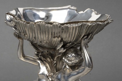 Boin Taburet - Napoleon III Silver-plated bronze centerpiece, - silverware & tableware Style Napoléon III