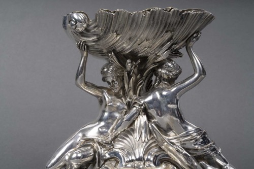 silverware & tableware  - Boin Taburet - Napoleon III Silver-plated bronze centerpiece,