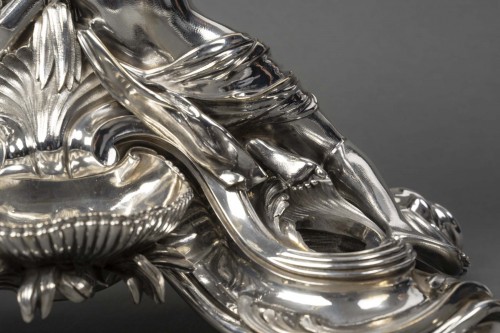 Boin Taburet - Napoleon III Silver-plated bronze centerpiece, - 