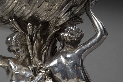 Napoléon III - Boin Taburet - Napoleon III Silver-plated bronze centerpiece,