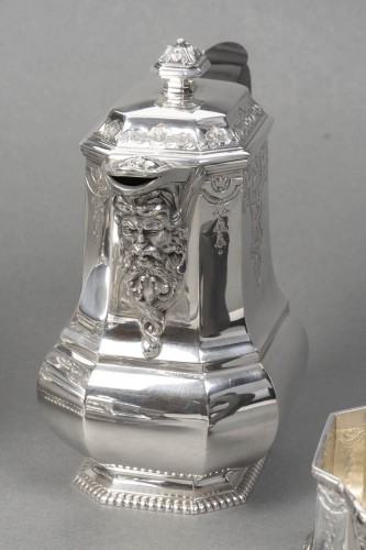 Argenterie et Arts de la table  - Fouquet Lapar - Service à thé et café en argent massif 4 pièces XIXe