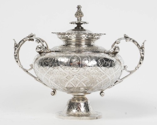 Froment Meurice - 4-Piece Solid Silver Tea &amp; Coffee Service 19th Century - silverware & tableware Style Napoléon III