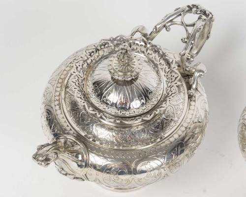 Froment Meurice - 4-Piece Solid Silver Tea &amp; Coffee Service 19th Century - Napoléon III