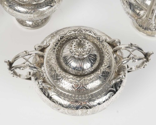 Antiquités - Froment Meurice - 4-Piece Solid Silver Tea &amp; Coffee Service 19th Century