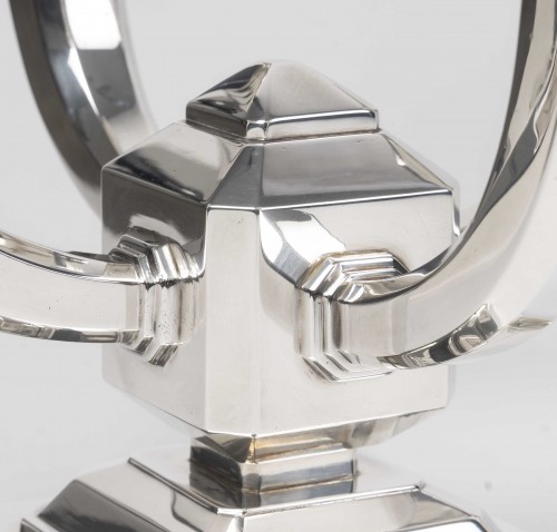 Ravinet d’Enfert – Pair of Art Deco Solid Silver Candelabra - Art Déco