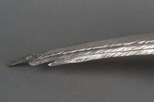 Antiquités - Eschwege – Pair of 20th-century solid silver pheasants