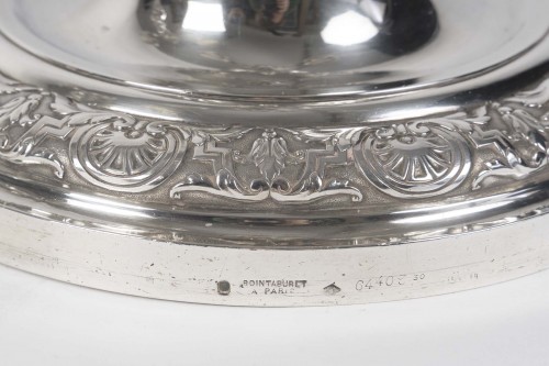 XIXe siècle - Boin Taburet - Paire de candélabres d’apparat argent massif.fin XIXe