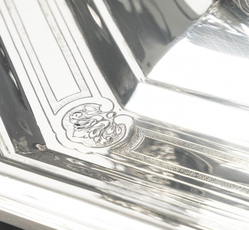 Boin Taburet – Terrine couverte et son présentoir en argent massif XIXe - Emmanuel Redon Silver Fine Art