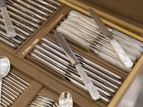 Orfevre savary & fils menagere 191 pieces en argent massif epoque 1930 - Art Déco