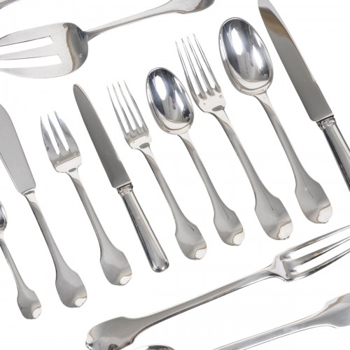 Jean tetard   menagere en argent massif- 100 pieces